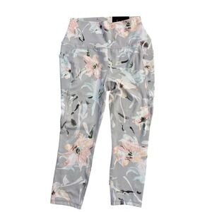 Women's RBX Floral 2 Pockets Athletic Leggings NEW Size medium